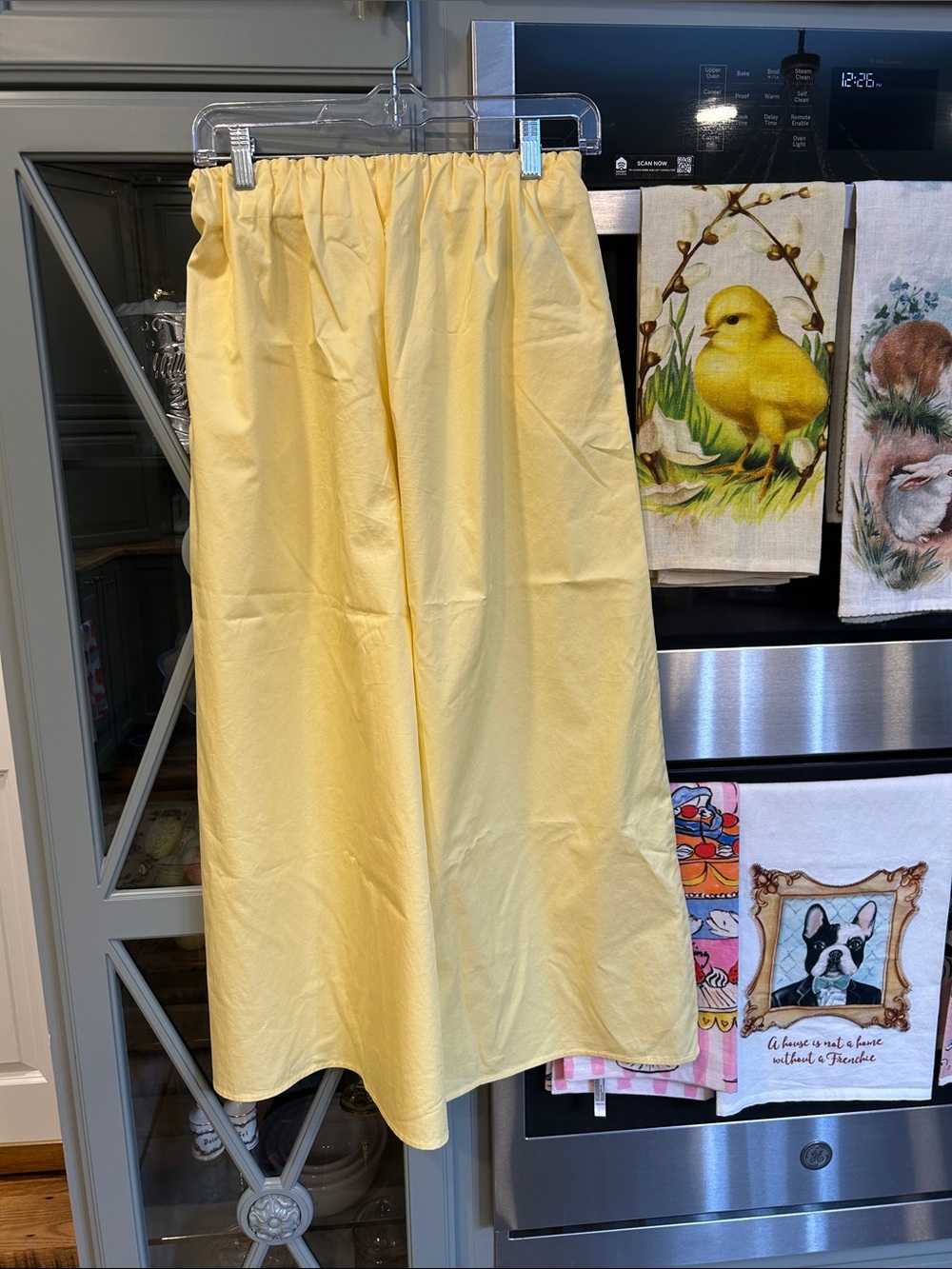 Zara Light Yellow Wide-Leg Casual Pants XS - Picture 3 of 6